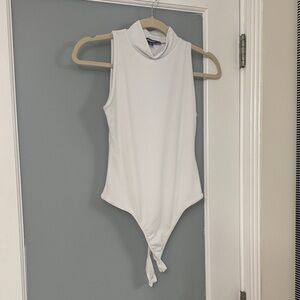 Missguided White Sleeveless Bodysuit